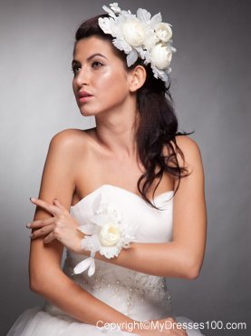 Pretty Fascinators Hand Made Flowers Wedding Wrist Corsage