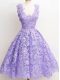 Lavender Bridesmaid Dresses Prom and Party and Wedding Party with Lace Straps Sleeveless Zipper
