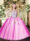 Top Selling Beading and Appliques Quinceanera Dresses Lilac Zipper Sleeveless Floor Length
