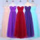 Peach Zipper Bridesmaids Dress Ruching Sleeveless Floor Length