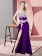 Lovely Sleeveless Lace and Appliques Zipper Prom Evening Gown