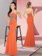 Discount Orange Red Sweetheart Zipper Beading Homecoming Dress Sleeveless