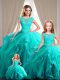 Custom Made Cap Sleeves Lace Up Beading Quinceanera Dresses