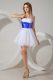 Beading Quinceanera Court of Honor Dress White Zipper Sleeveless Mini Length
