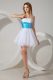 Classical White Zipper Court Dresses for Sweet 16 Beading Sleeveless Mini Length