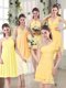 Discount Fashionable Decorated Bridesmaid Dresses in Chiffon