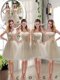 Elegant Princess Mini Length Lace Bridesmaid Dress with Bowknot