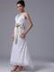 High-low V-Neck Stylish Customize Summer Wedding Dress With Sash