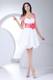 2013 Sweetheart Sash White Criss Cross Straps 2013 Cocktail Dress