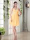 Appliques Mini Length One Shoulder Ruched Dama Dress