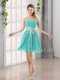 Perfect Belt Ruching Sweetheart A Line Dama Dress for 2016