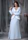 Sweetheart Mothers Dress in Baby Blue with Transparent Sleeves