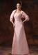 Blush Colored Gorgeous Long Mother In Law Dress with Jacket