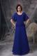 Wide Sleeves Royal Blue A-line Square Mother Of The Groom Dresses