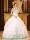 Sweetheart White Ball Gown with Appliques For Quinceanera Party