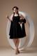 Popular Ruching Black Dama Dresses For Quinceanera Sheath Halter