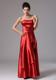 Custom Made Wine Red Column Prom Dress With Bows In New London Connecticut