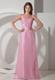 Beading Square Dress Style for Evening with Straps Rose Pink Ruch