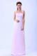 Halter Neckline Column Baby Pink For 2013 Stylish Bridemaid Dress