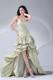 Beading and Pick-ups High-low Sweetheart Prom Celebrity Dress