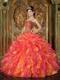 Multi-Color Strapless Beading for Sweet 15 16 Birthday Dress