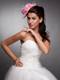 Baby Pink Hand Made Flowers Lace Net Yarn Bridal Fascinators