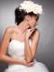Champagne Beaded Taffeta Hand Made Flowers Headpieces