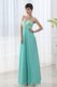 Empire Apple Green Sweetheart Backless Beading Evening Dress