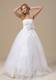 Strapless Floor-length Lace-up Wedding Dresses with Beading and Appliques
