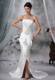 Beaded and Appliqued Trumpet Slitted Wedding Gown with Court Train