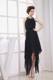 Beaded Decorate Halter For Black Custom Made Prom Dress