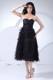 Chic Ruffled Layers Sweetheart Tea-length 2013 Little Black Dresses
