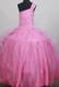 Sweet Beading Ball Gown One Shoulder Little Girl Pageant Dress Floor-length