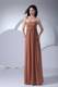 Beading Decorate Bodice Brown Strapless Floor-length 2013 Maxi Dresses