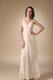 Cheap Champagne Straps Floor-length Beading and Ruching Maxi Dress