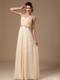Champagne One Shoulder Empire Maxi Dress 2013 Summer New Style