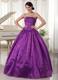 Beaded Eggplant Purple Evening Dress For Custom Made