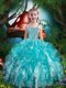 Hot Sale Straps Mini Quinceanera Dress with Beading and Ruffles for Summer