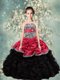 Lovely Strapless Mini Quinceanera Dress with Zebra and Ruffles