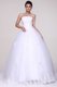 Strapless Ball Gown Lace Appliques Floor-length Wedding Dress