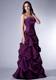 Custom Made Dark Purple Column Spaghetti Straps Celebrity Dresses