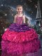 Gorgeous Ball Gown Straps Taffeta and Organza Party Girl Dress for 2016