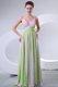 Spaghetti Straps Empire Multi-color Chiffon Evening Dress with Ruching