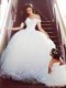 Sophisticated Off the Shoulder Wedding Dresses with Bowknot and Romantic Strapless Flower Girl Dress with Bowknot