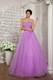 2013 Spring Lavender Beaded Decorate Prom Dress with Sweetheart
