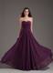 2013 Popular Sweetheart Empire Dark Purple Ruched Prom Gown