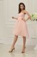 Baby Pink Spaghetti Straps Chiffon Evening Cocktail Dress