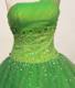 Spring Green One Shoulder Quinceanera Gown with Paillette