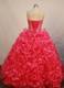 Hot Pink Rolling Flowers Sweetheart Quince Dresses Paillette