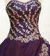 Beautiful Eggplant Purple Quinceanera Party Dress Appliques Pick-ups